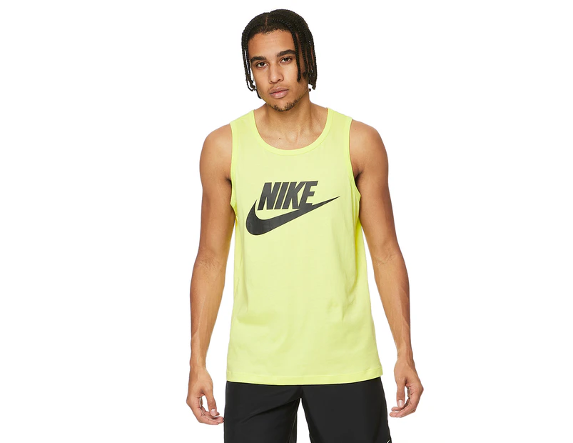 Nike Sportswear Men's Icon Futura Tank - Light Lemon Twist