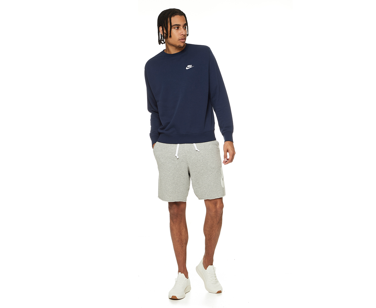 Nike Sportswear Men's Alumni Shorts - Dark Grey Heather/White | Catch.co.nz