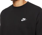 Nike Sportswear Men's Club French Terry Crew - Black