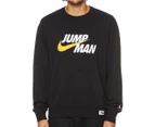 Nike Men's MJ Jumpman French Terry Crew - Black