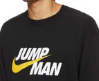 Nike Men's MJ Jumpman French Terry Crew - Black
