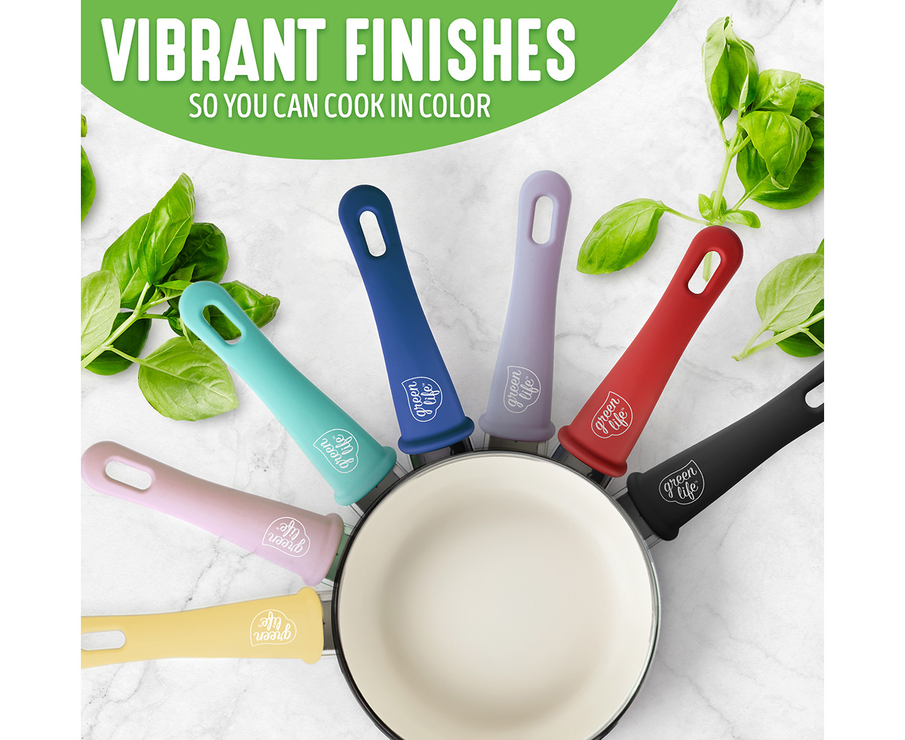 GreenLife Soft Grip Healthy Ceramic Nonstick, Cookware Pots and Pans Set,  12Pcs