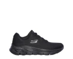 Womens Skechers Arch Fit - Big Appeal Black/Black Lace Up Sport Shoes