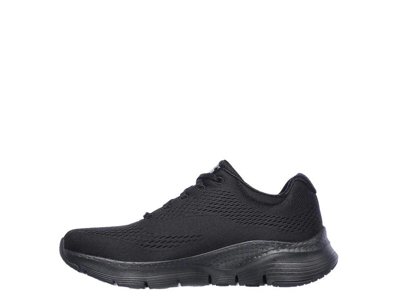 Womens Skechers Arch Fit - Big Appeal Black/Black Lace Up Sport Shoes