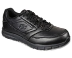 Skechers Men's Work Nampa Slip Resistant Relaxed Fit Shoes - Black