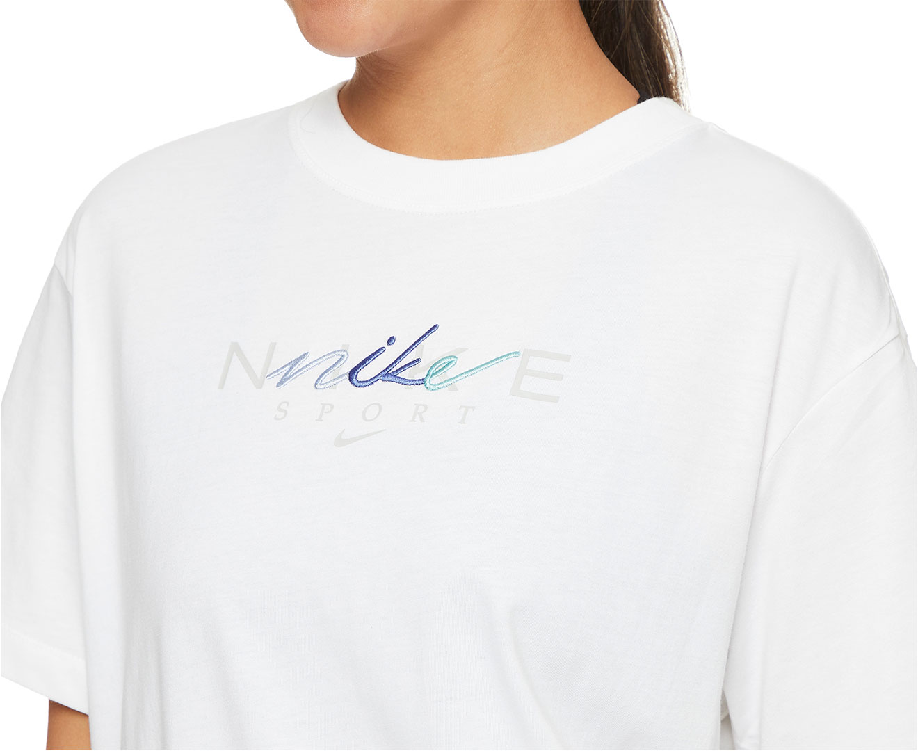 Nike Air graphic boyfriend t-shirt in white