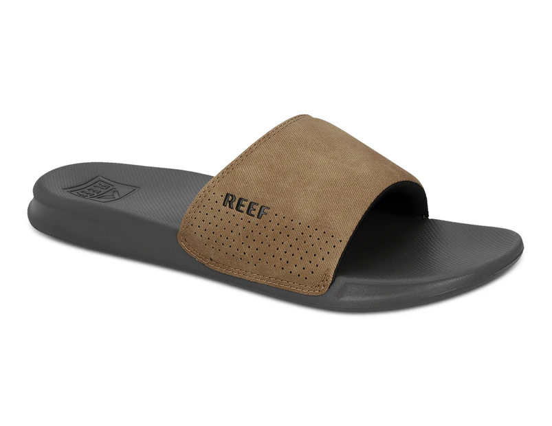 Reef Men's One Slide Sandals - Grey/Tan