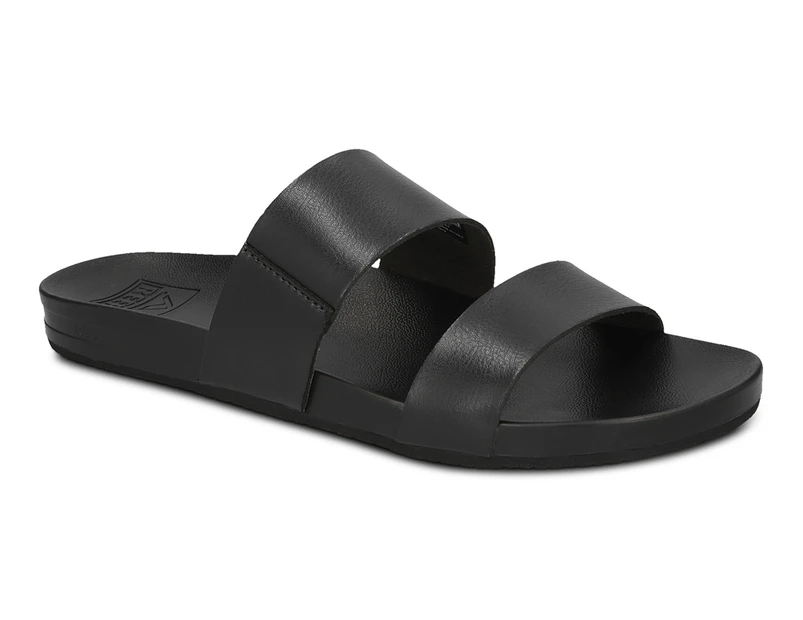 Reef Women's Cushion Vista Slide Sandals - Black