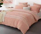 Gioia Casa Tufted Bed Quilt Cover Set - Pink