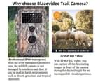 Game Trail Camera 24MP 1296P Video No Glow Night Vision Motion Activated IP66 Waterproof Outdoor Tracking Time Stamp&Time Lapse Photo&Video Model 8