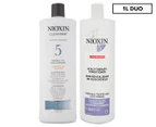 Nioxin System 5 Cleanser Shampoo & Conditioner Duo 1L