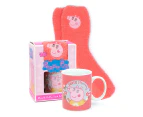 Peppa Pig Super Mummy Mug And Fluffy Sock Set