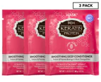 3 x Hask Keratin Protein Smoothing Treatment Sachet 50g