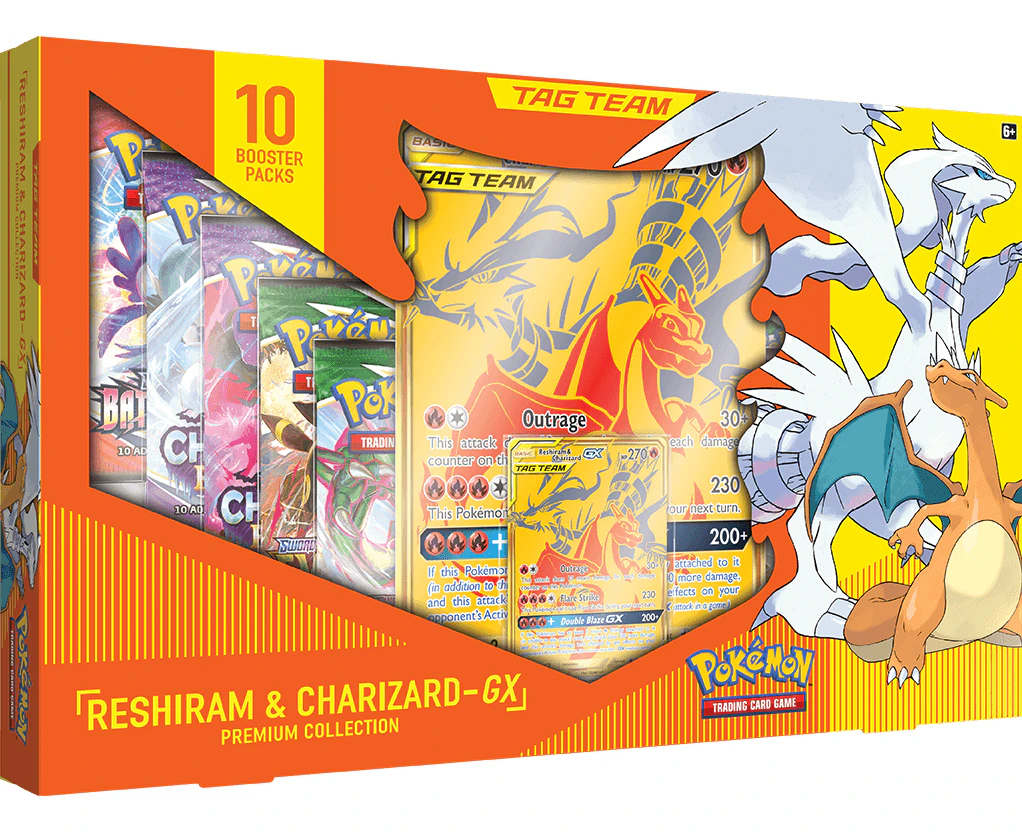 Pokemon Tcg Charizard Reshriam Gx Premium Collection