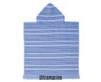 Bambury Kids Boys Poncho Hooded Beach Towels|Quick Drying - Ultramarine
