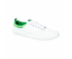 DUNLOP VOLLEYS Volley International Mens Sneakers Casual Lace Up Shoes Canvas - White/Green/Gold