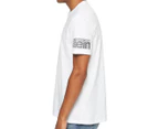 Calvin Klein Jeans Men's Short Sleeve Travelling Logo Tee / T-Shirt / Tshirt - Brilliant White