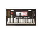 Metrinch Standard Socket Set 3/8" Drive 12 Piece