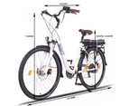 NCM Munich Electric Trekking Bike, E-Bike, E-Trekking, 250W, 36V 13Ah 468Wh - White