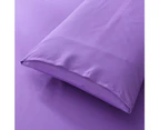 Justlinen 4 Piece 1200TC Ultra-Soft Microfibre King Bed Sheet Set - Purple