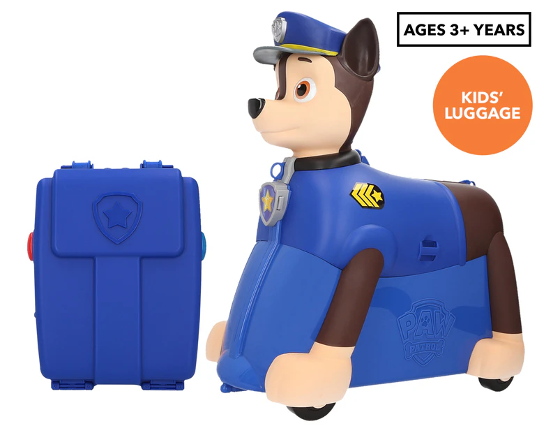 Paw Patrol 14L Chase Pull Along Suitcase - Blue