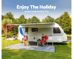 MOBI Caravan Picnic Camping Folding Outdoor Table 800 x 450mm Motorhome RV - White