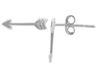 Minali Cube Arrow Stud Earrings 2-Pack - Silver