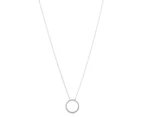 Minali Open Circle Necklace - Silver
