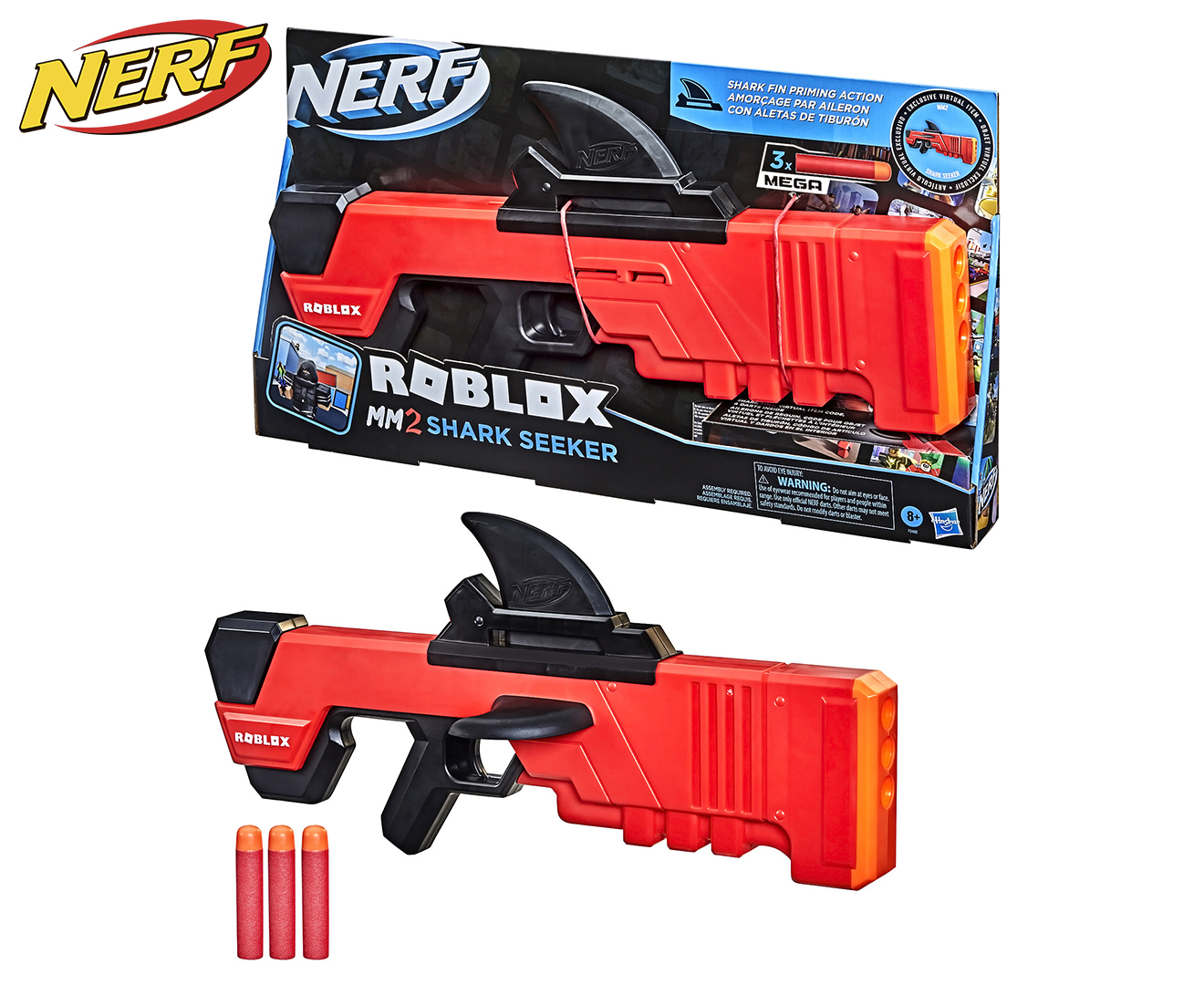 Nerf Roblox MM2 Dartbringer Dart Blaster Toy Includes Exclusive