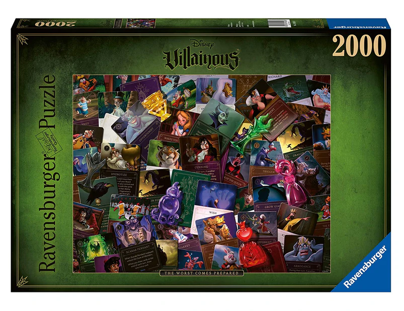 2000pc Ravensburger Villainous Worst Comes Prepared Family Jigsaw Puzzle Pieces