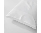 Justlinen-Linenova 3 Piece 1200TC Ultra-Soft Microfibre King Single Bed Sheet Set (White, King Single)