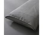 Justlinen-Linenova 4 Piece 1200TC Ultra-Soft Microfibre Queen Bed Sheet Set (Dark Grey, Queen)