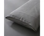 Justlinen 3 Piece 1200TC Ultra-Soft Microfibre King Single Bed Sheet Set - Dark Grey