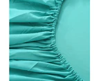 Justlinen 3 Piece 1200TC Ultra-Soft Microfibre King Single Bed Sheet Set - Teal