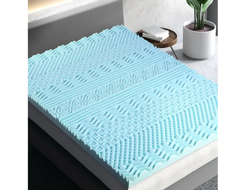 Giselle Bedding Memory Foam Mattress Topper 11-Zone 8cm Double