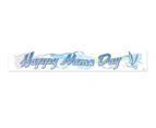 Banner Naming Day Blue Paper Christening Party Event Supplies Wall Decorations