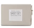 Gioia Casa Vintage Washed Cotton Sheet Set - Natural 5
