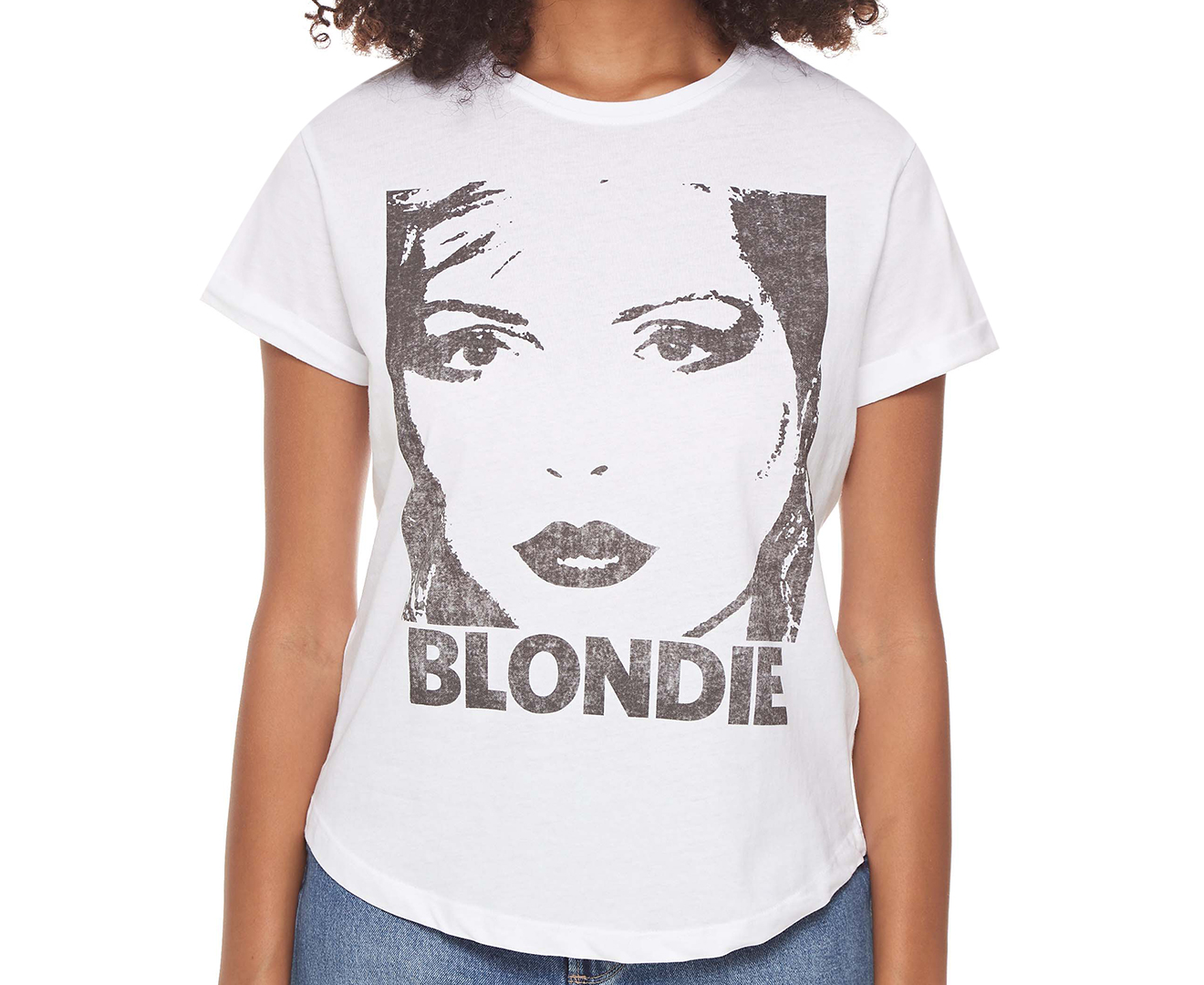 Logo Mania Women's Blondie Silhouette Tee / T-Shirt / Tshirt - White ...