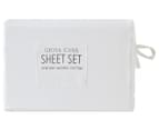 Gioia Casa Vintage Washed Cotton Sheet Set - White 5