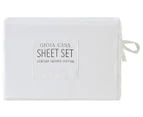 Gioia Casa Vintage Washed Cotton Sheet Set - White