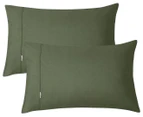 Gioia Casa Vintage Washed Cotton Sheet Set - Khaki Green