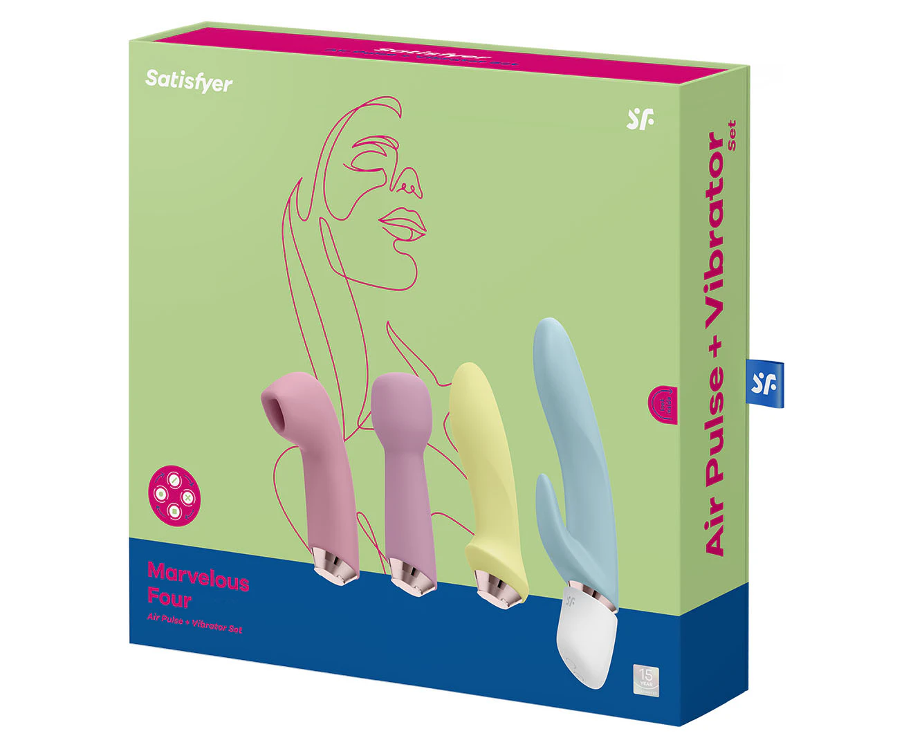 Satisfyer Marvelous Four Air Pulse & Vibrator 5-Piece Set