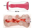 Male Masturbators Realistic Pocket Vagina Pussy Cup Stroker Men Sex Toy Rose Red