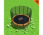 Blizzard 10 ft trampoline with net - Orange