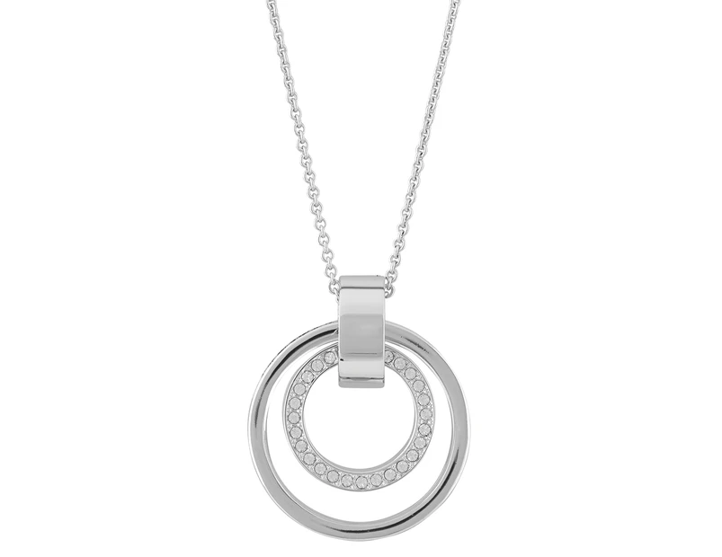 Swarovski® Hollow Pendant Necklace - White