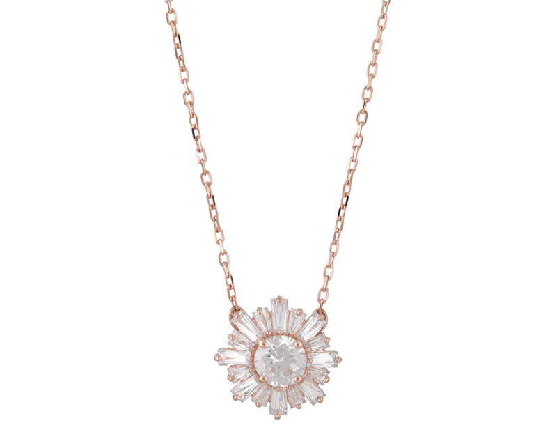 Swarovski® Sunshine Pendant Necklace - Rose Gold