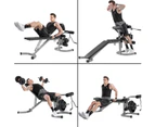 Weight Bench with Leg Extension - Adjustable Olympic Utility Benches with Preacher Curl