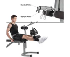Weight Bench with Leg Extension - Adjustable Olympic Utility Benches with Preacher Curl