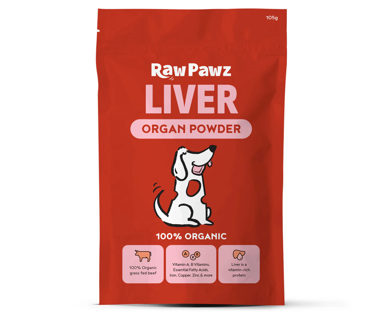 Raw Pawz Liver Organ Powder 105g