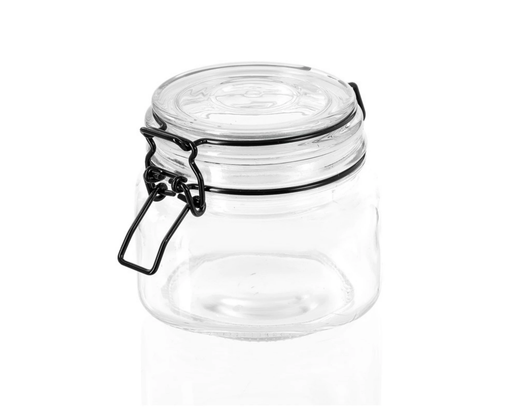 24 x Glass Jar 500mL | Airtight Leak Proof Lid Rubber Gasket Clip Jar Storage